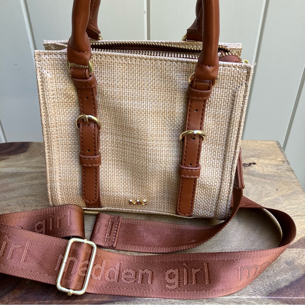 Steve Madden straw purse - Picture 2 of 11